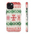 Icelandic Watercolor inspired by Christmas Sweaters - Impact Resistant Phone Case iPhone 13 Matte